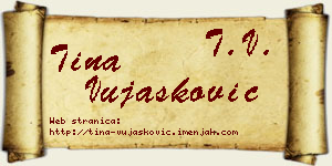 Tina Vujašković vizit kartica